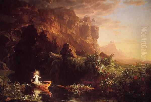 The Voyage of Life: Childhood Oil Painting by Thomas Cole