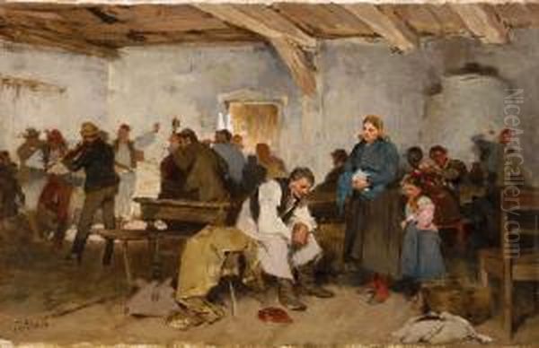 Ivoban Oil Painting by Lajos Deak Ebner