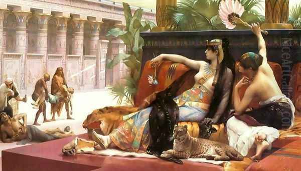 Cleopatra Testing Poisons on Those Condemned to Death Oil Painting by Alexandre Cabanel