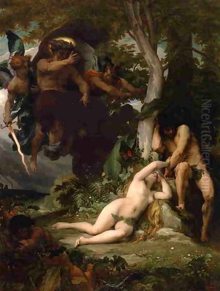 Paradise Lost Oil Painting by Alexandre Cabanel