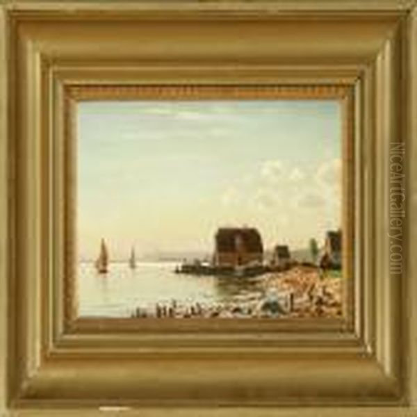 Christian Eckardt: View Of Copenhagen Habour From 