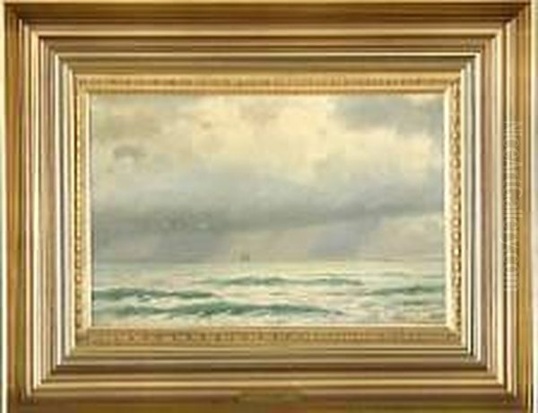 Seascape With Sailing Ship Oil Painting by Christian Eckardt