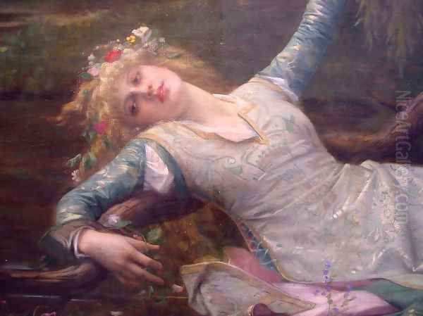 Ophelia [detail] Oil Painting by Alexandre Cabanel