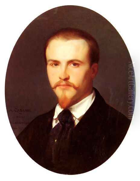 Autoportrait (A Self-Portrait) Oil Painting by Alexandre Cabanel