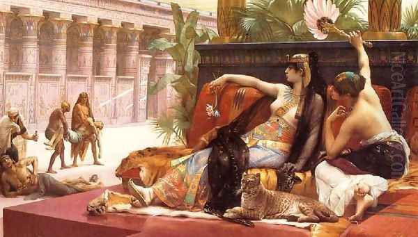 Cleopatra Testing Poisons on Condemned Prisoners Oil Painting by Alexandre Cabanel