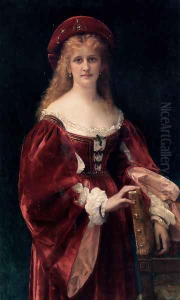 Patricienne de Venise Oil Painting by Alexandre Cabanel