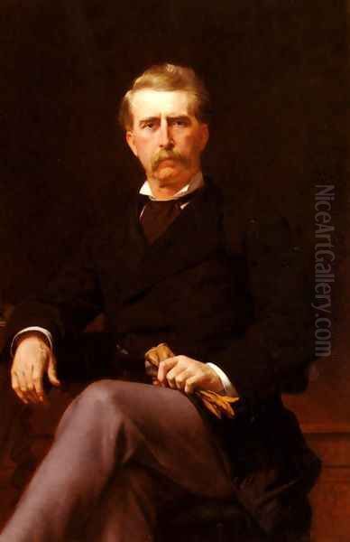 Portrait of John William Mackay Oil Painting by Alexandre Cabanel