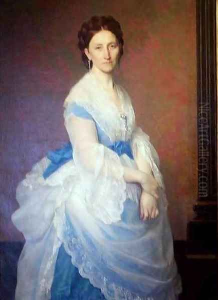 Portrait of Vera Nikolaievna Titz Oil Painting by Alexandre Cabanel