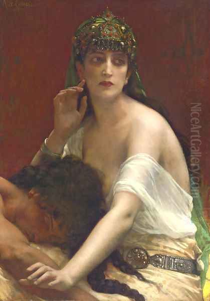 Samson and Delilah Oil Painting by Alexandre Cabanel