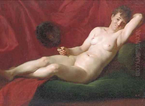 Une femme nue se reposant Oil Painting by Alexandre Cabanel