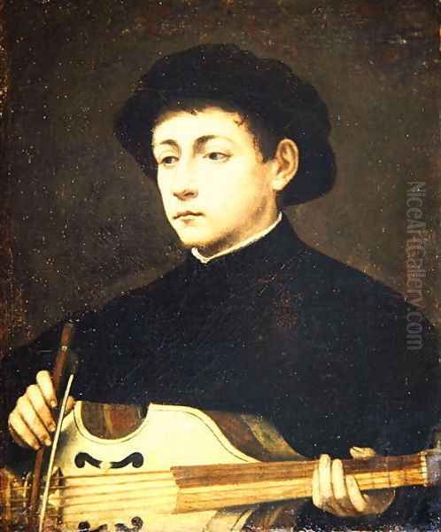 Portrait of a Musician Oil Painting by Giulio Campi