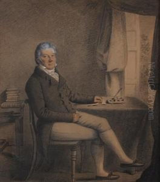 A Portrait Of W. Venning, Esq. Oil Painting by Henry Edridge