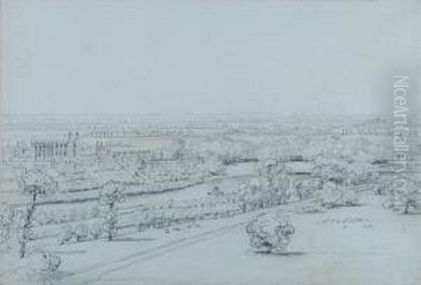 View Of Eton College Oil Painting by Henry Edridge