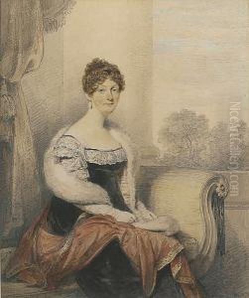 Portrait Of A Lady Oil Painting by Henry Edridge