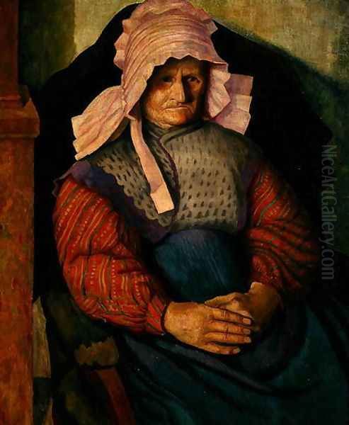 Mrs Box, 1919 Oil Painting by Dora Carrington