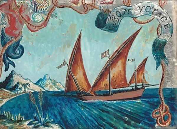 Bon Voyage Oil Painting by Dora Carrington