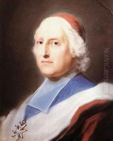 Cardinal Melchior de Polignac c. 1732 Oil Painting by Rosalba Carriera