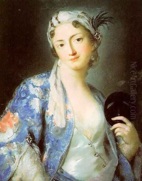 Portrait of Felicità Sartori, 1730-40 Oil Painting by Rosalba Carriera