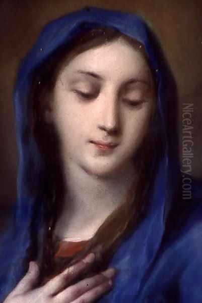 Madonna from the chapel Oil Painting by Rosalba Carriera