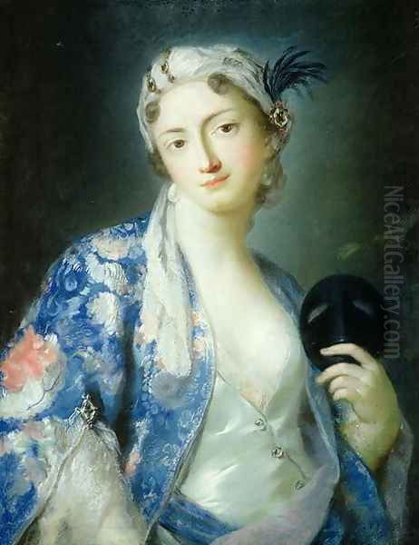 Portrait of a Woman Oil Painting by Rosalba Carriera