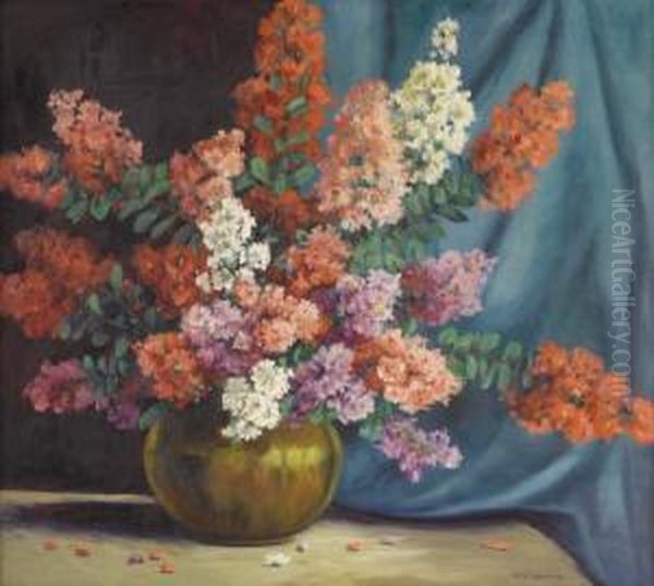 Still Life With Crepe Myrtle by Mary Edwards