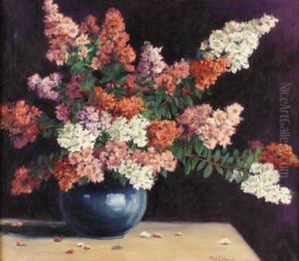 A Bowl Of Crepe Myrtle by Mary Edwards