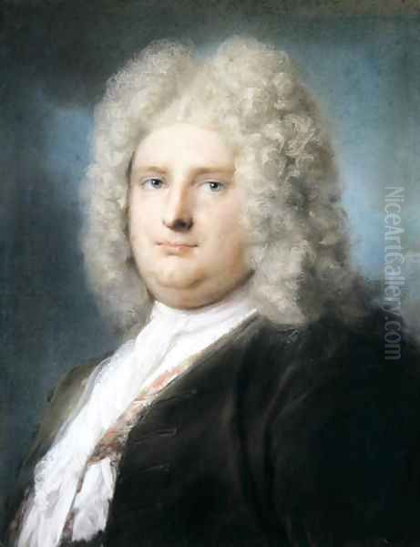 Portrait of the French Consul, Le Blond, 1727 Oil Painting by Rosalba Carriera