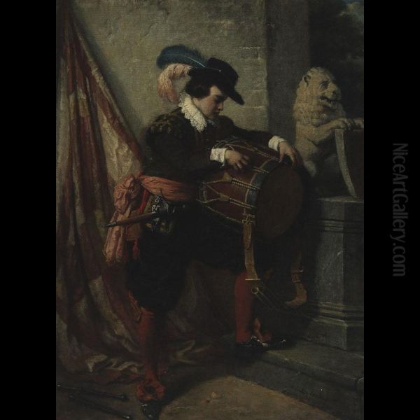 The Drummer Boy Oil Painting by Victor Eeckhout