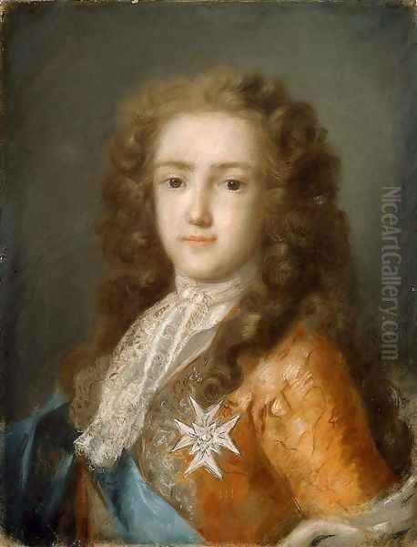 Louis XV As Dauphin Oil Painting by Rosalba Carriera