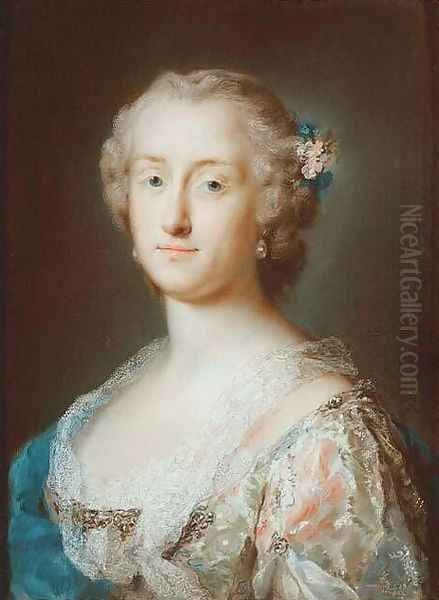 Countess Miari Oil Painting by Rosalba Carriera