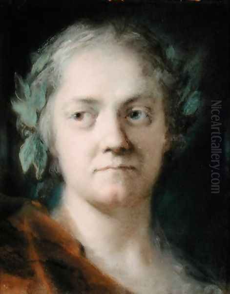 Self Portrait Oil Painting by Rosalba Carriera