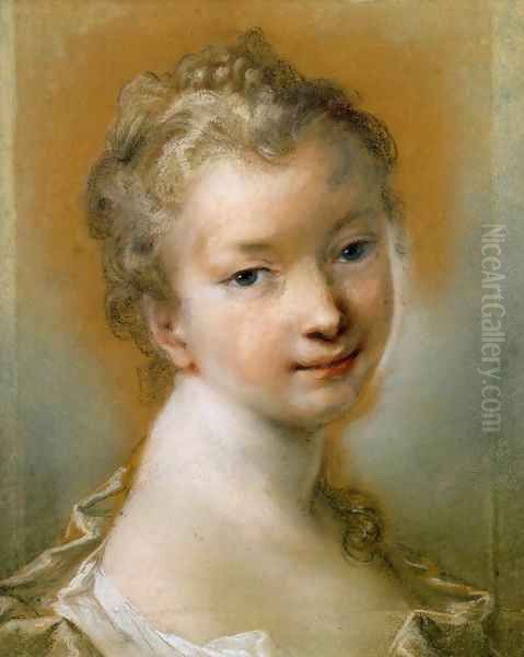 Portrait of a Young Girl 2 Oil Painting by Rosalba Carriera