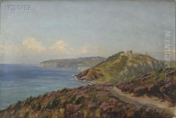 View Along The Coast Oil Painting by Mogens Ege