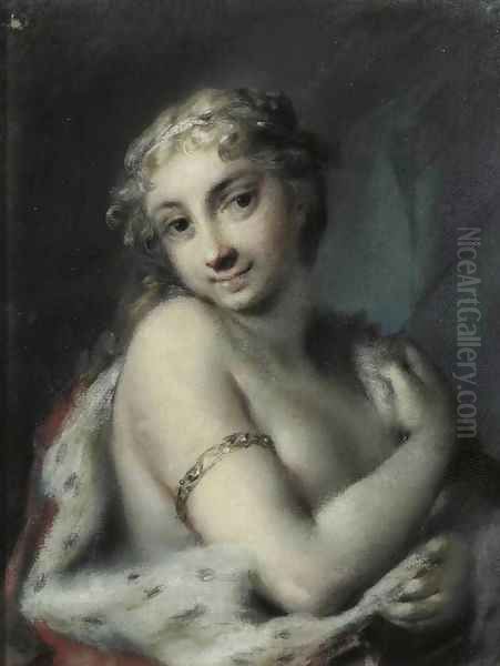 Winter Oil Painting by Rosalba Carriera