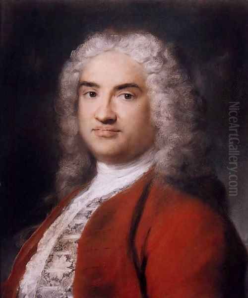 Portrait of a Gentleman in Red Oil Painting by Rosalba Carriera