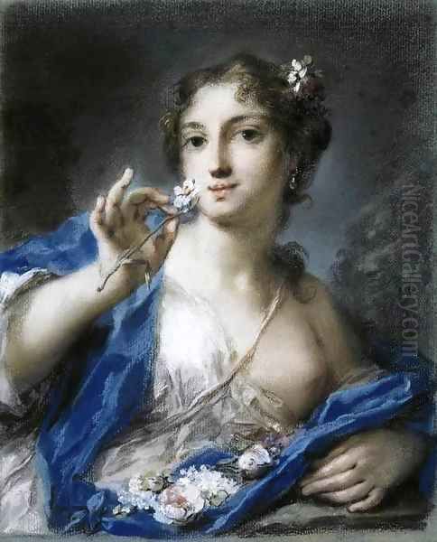 Spring Oil Painting by Rosalba Carriera