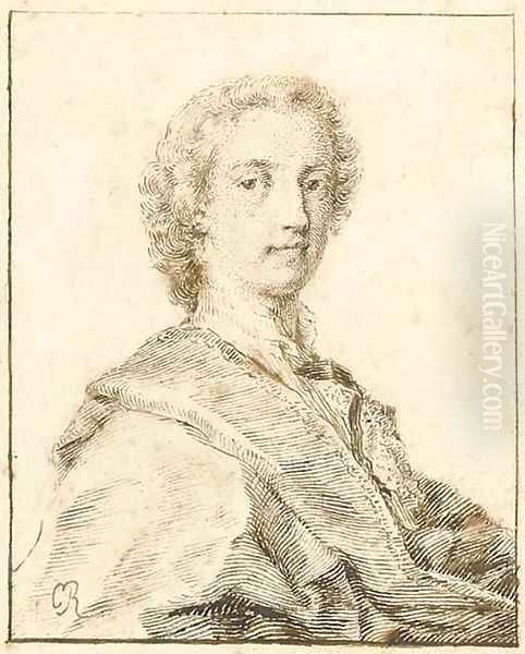 Portrait of Lewis Watson, 2nd Earl of Rockingham (circa 1714-1745), bust-length Oil Painting by Rosalba Carriera