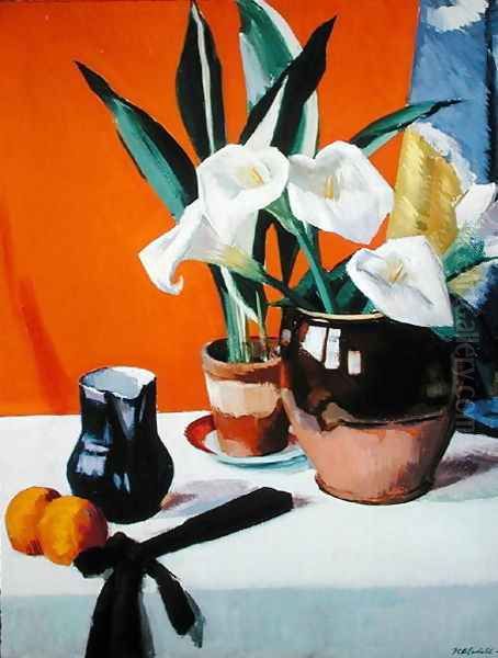 Arum Lilies Oil Painting by Francis Campbell Boileau Cadell