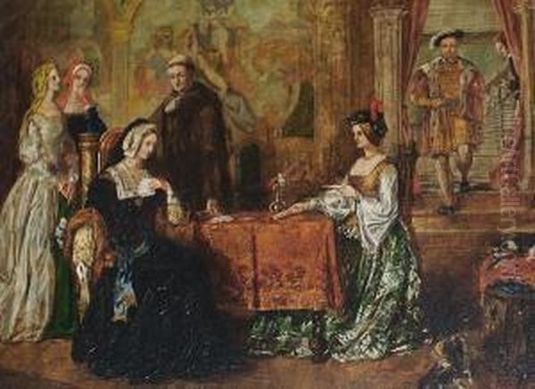 Catherine Of Aragon Oil Painting by William Maw Egley