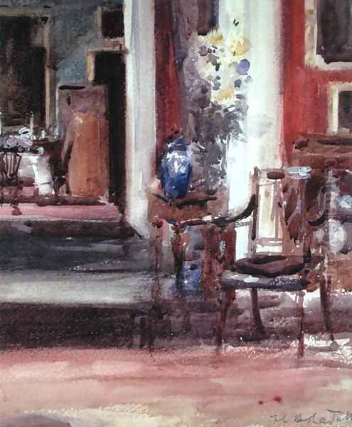 Interior of the Artist's House, Ainslie Place, Edinburgh Oil Painting by Francis Campbell Boileau Cadell