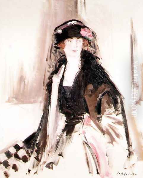 Portrait of Lady Lavery Oil Painting by Francis Campbell Boileau Cadell