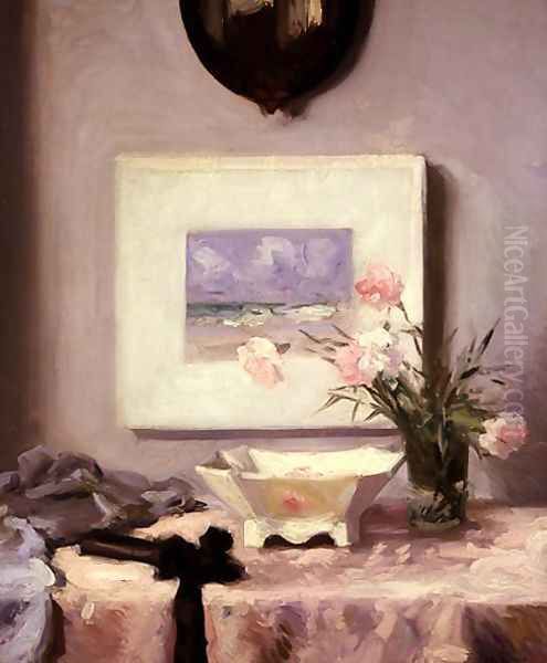 Carnations Oil Painting by Francis Campbell Boileau Cadell