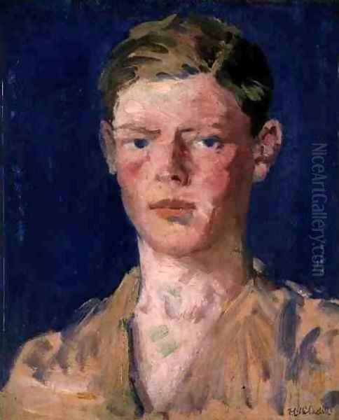 Head of a Young Man Oil Painting by Francis Campbell Boileau Cadell