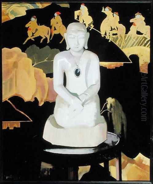 The Buddha (Black and Gold) c.1929-30 Oil Painting by Francis Campbell Boileau Cadell