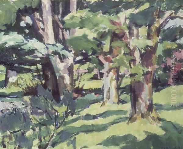 Trees at Auchinleck, Ayrshire Oil Painting by Francis Campbell Boileau Cadell