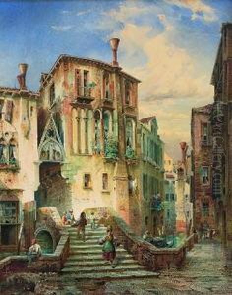 Partie In Venedig. by Friedrich Eibner