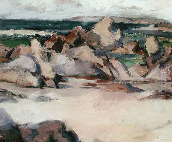 Treshnish Point, North End Iona, c.1934 Oil Painting by Francis Campbell Boileau Cadell