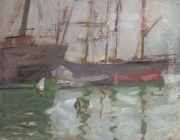 Ships, Venice Oil Painting by Francis Campbell Boileau Cadell