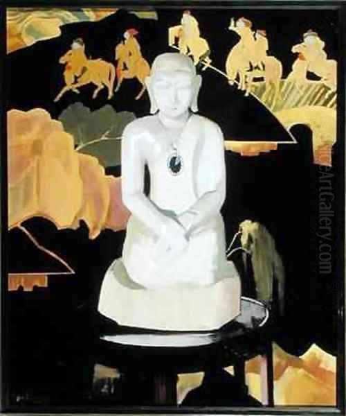 The Buddha Black and Gold Oil Painting by Francis Campbell Boileau Cadell