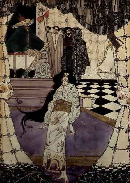 Illustration from The Little Mermaid, 1914 Oil Painting by Harry Clarke